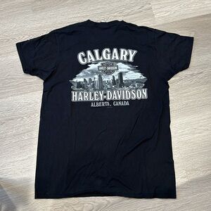 Harley Davidson Calgary Alberta T-shirt Size L